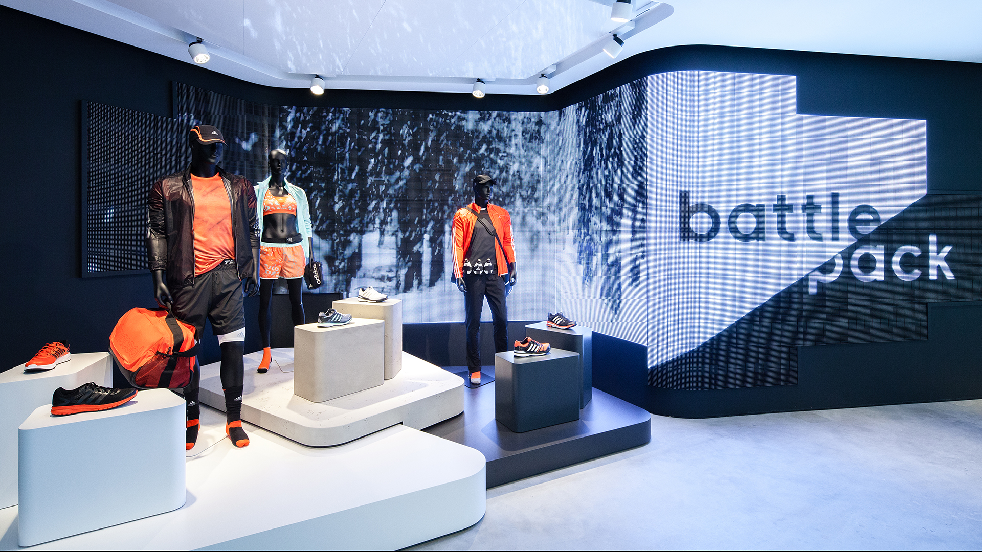 Dart stages the adidas shop concept for the OCM 2014