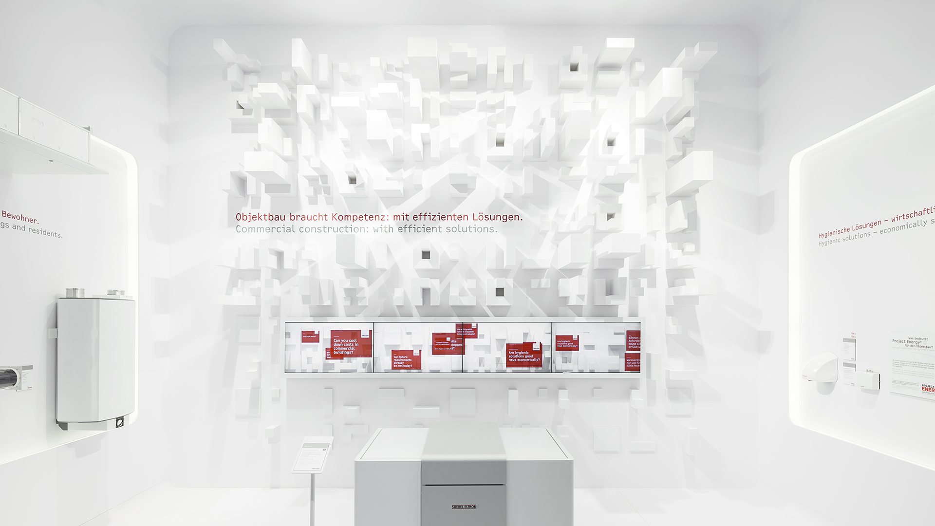 Dart inszeniert die Mediatektur für Stiebel Eltron auf der ISH 2013