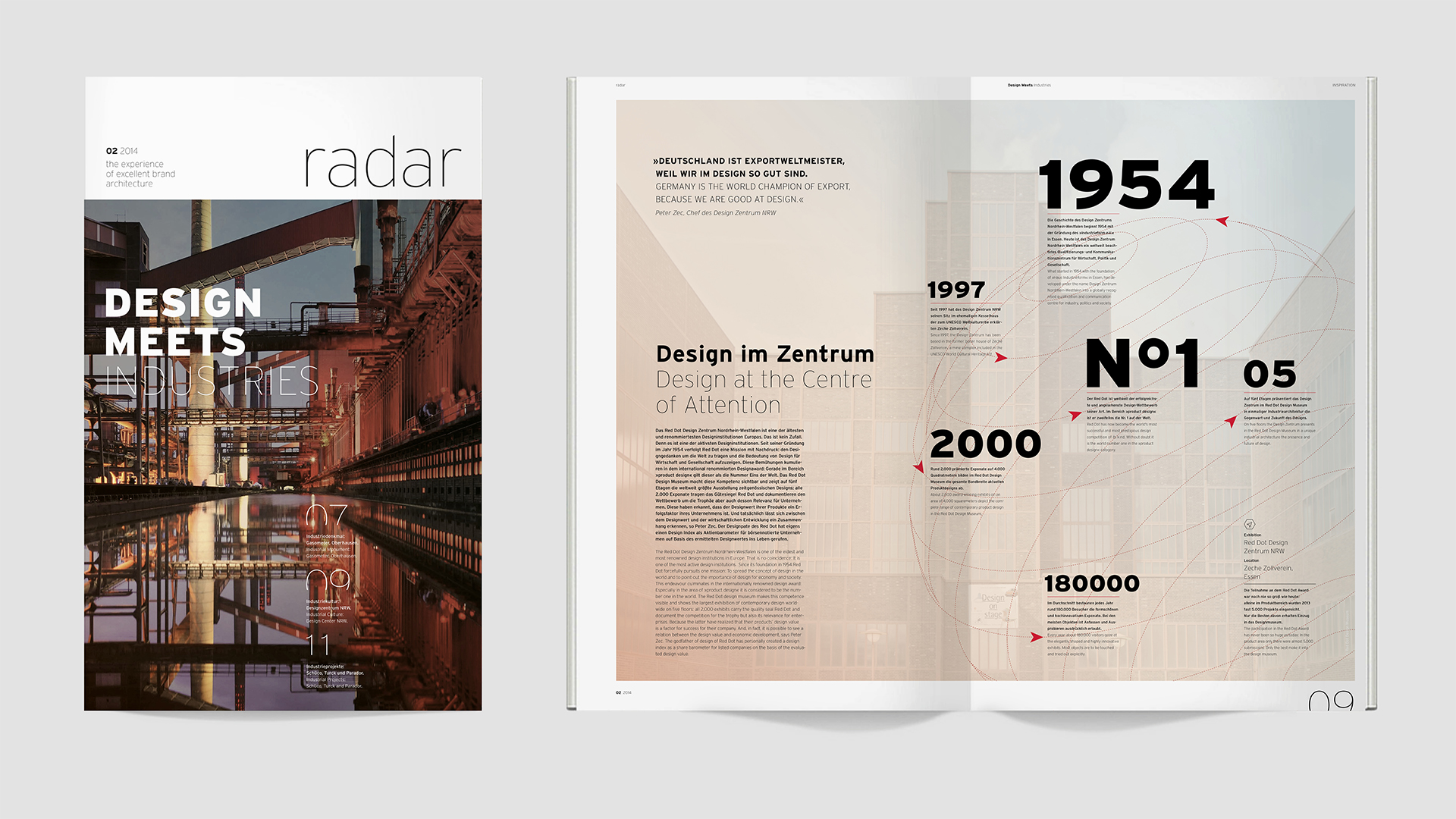 Dart inszeniert die Kommunikation der Dart Design Gruppe für das Radar Magazin 2014