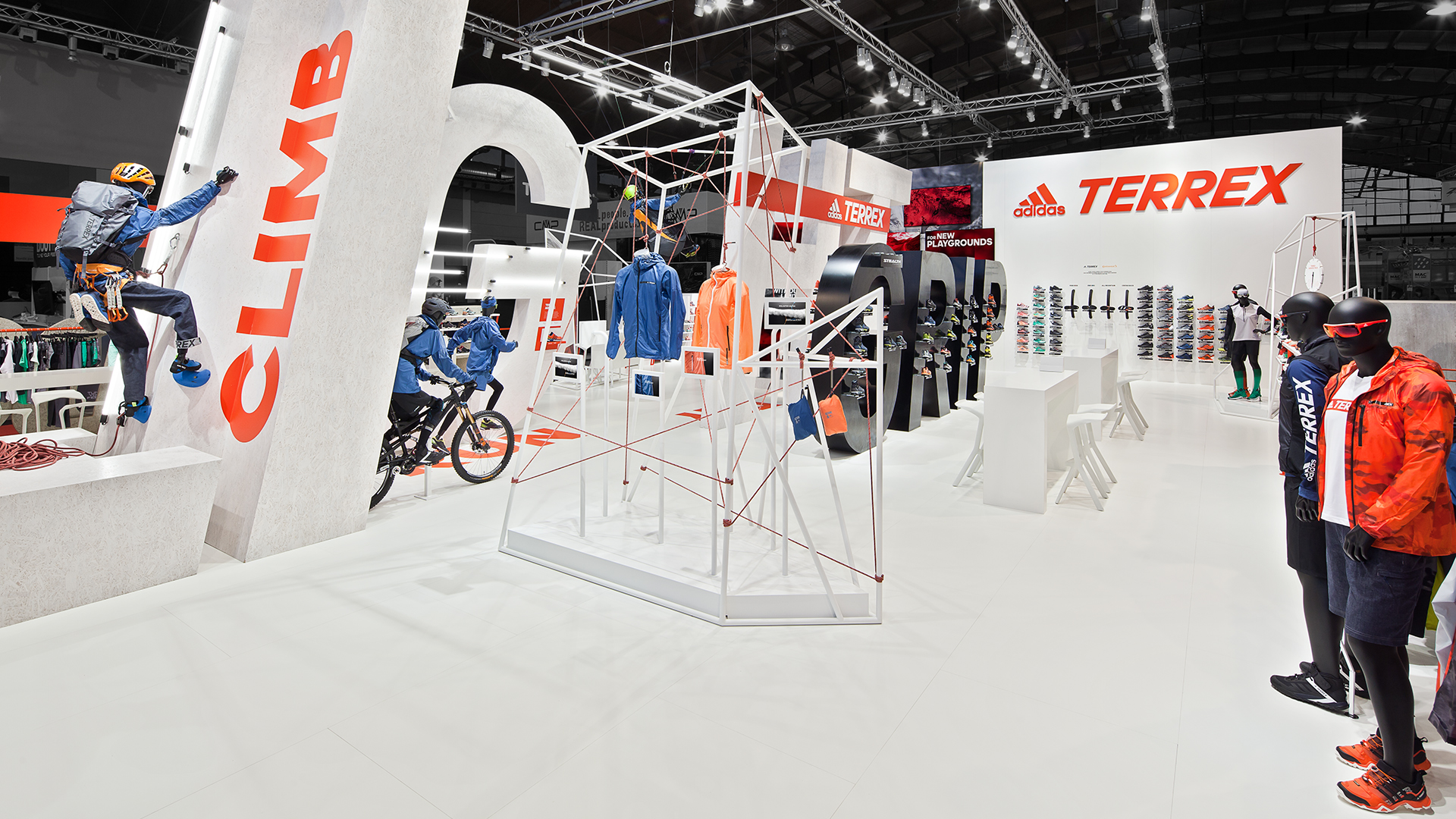 Dart inszeniert den Messestand von adidas auf der OutDoor 2016