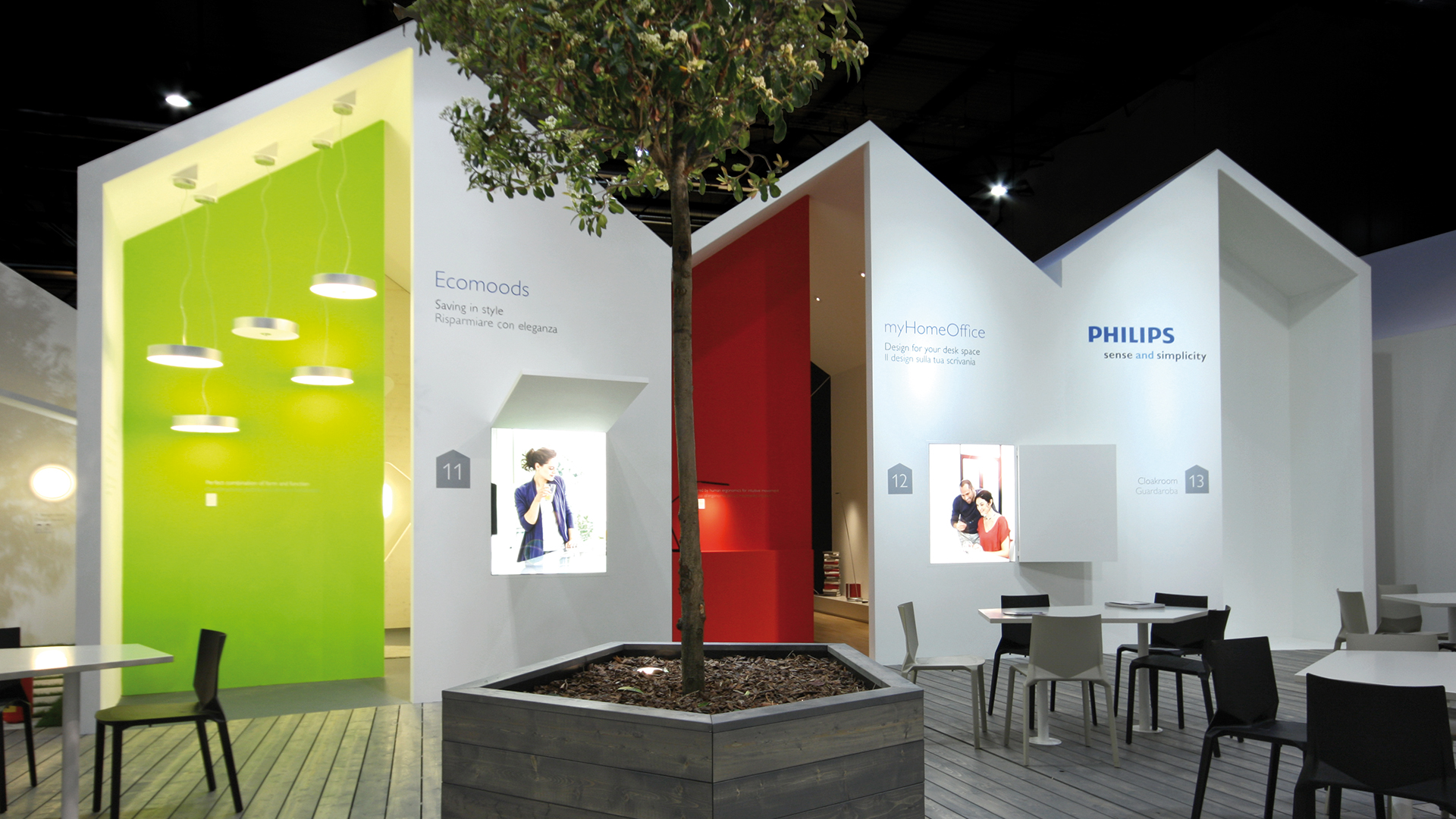 Dart iszeniert den Messestand von Philips auf der Euroluce 2011