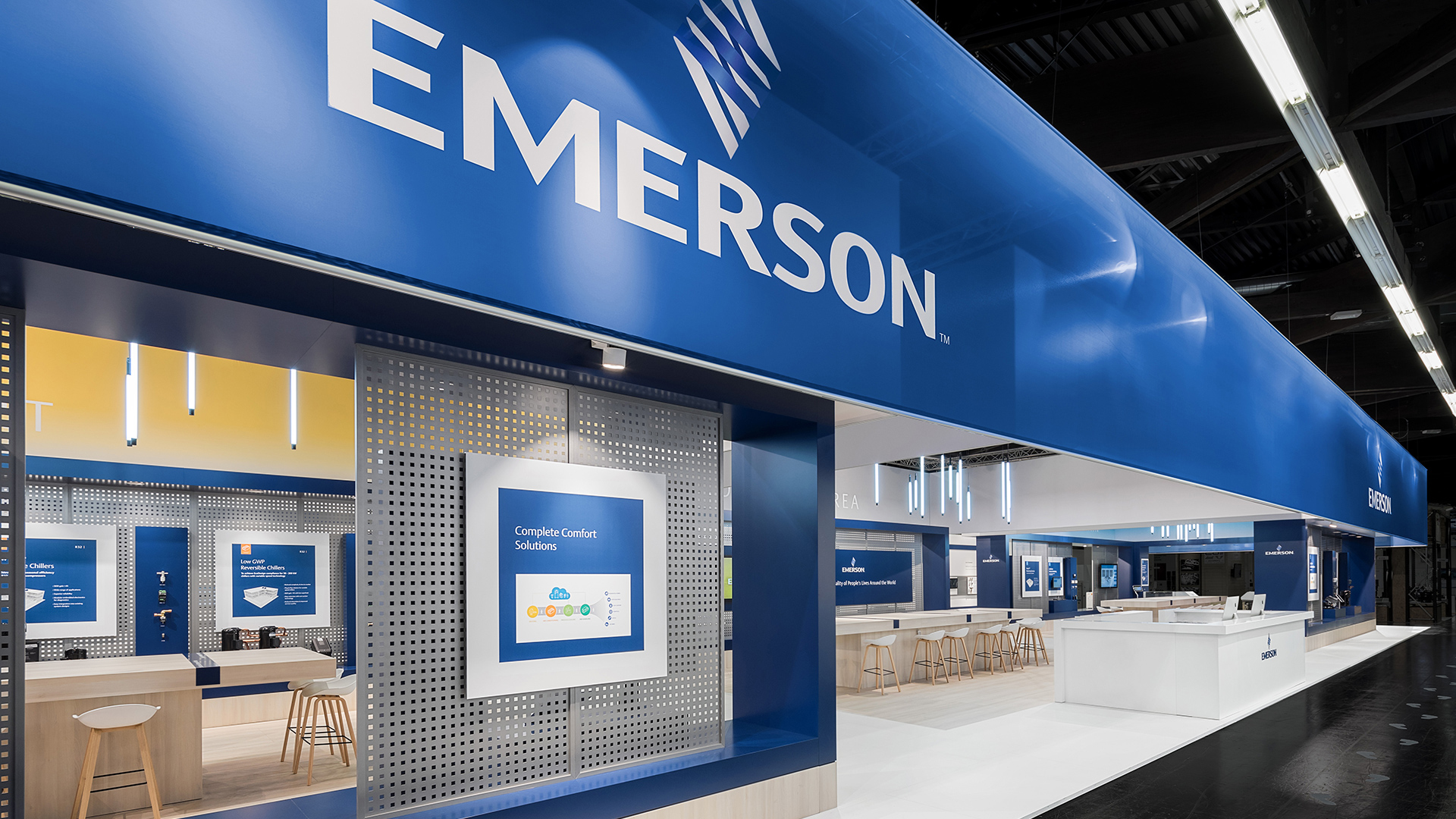 Dart inszeniert den Messestand von Emerson auf der Chillventa 2018