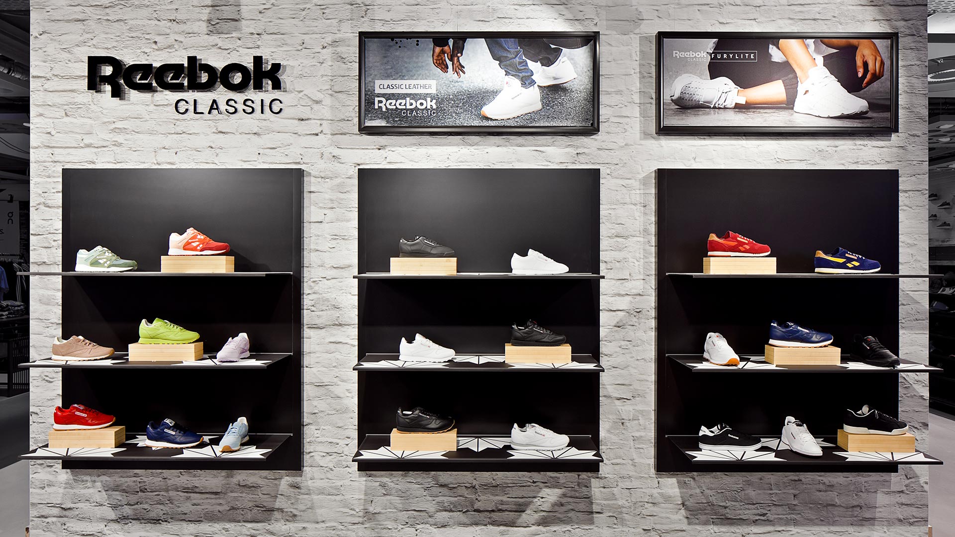 Dart inszeniert das Shop Konzept von Reebok für das Roll-Out der Reebok Shop-in-Shops 2016 in DACH