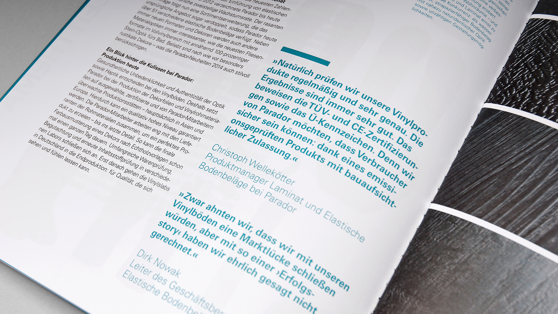 Dart inszeniert die Kommunikation von Parador für das Kundenmagazin 2014