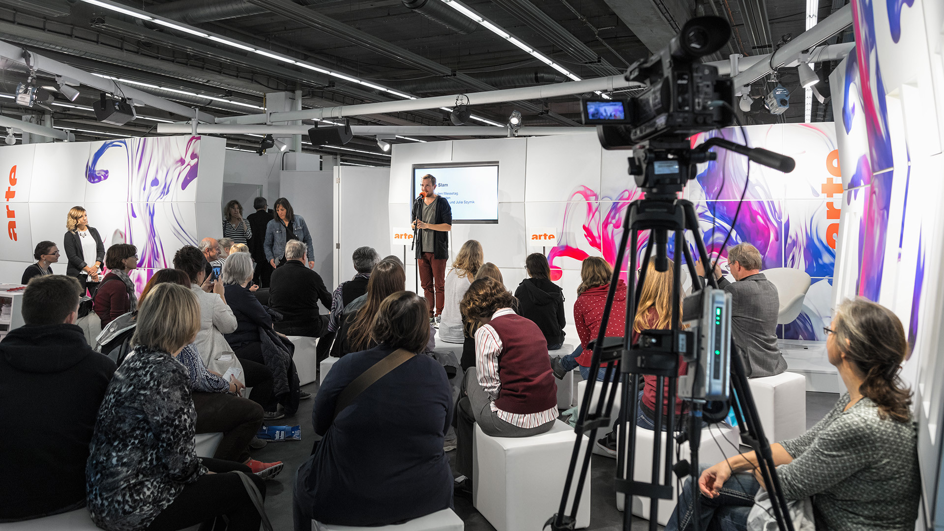 Dart inszeniert den Messestand von Arte auf der Frankfurter Buchmesse 2017