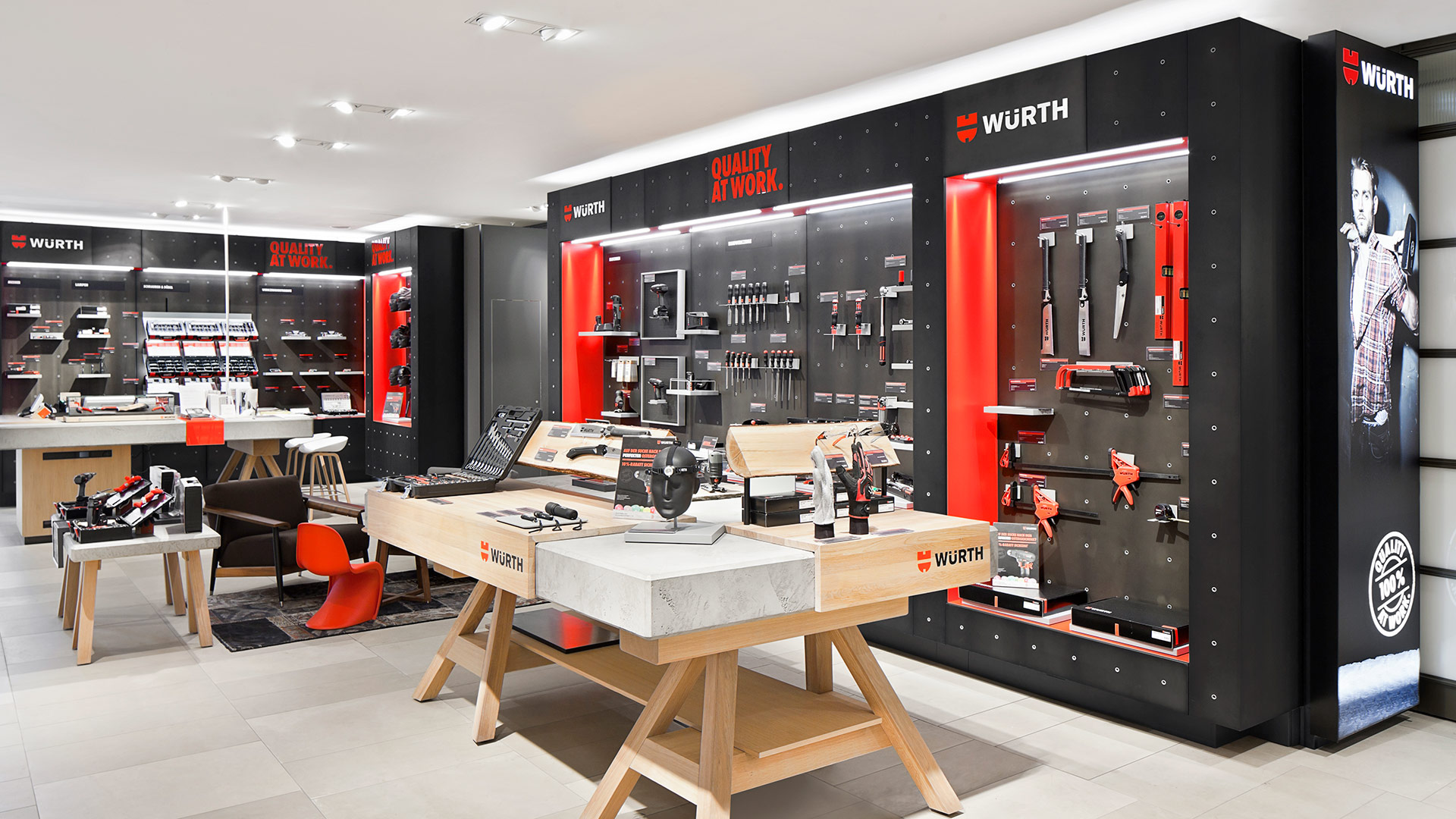 Dart stages Würth's shop concept for the Family Store 2016