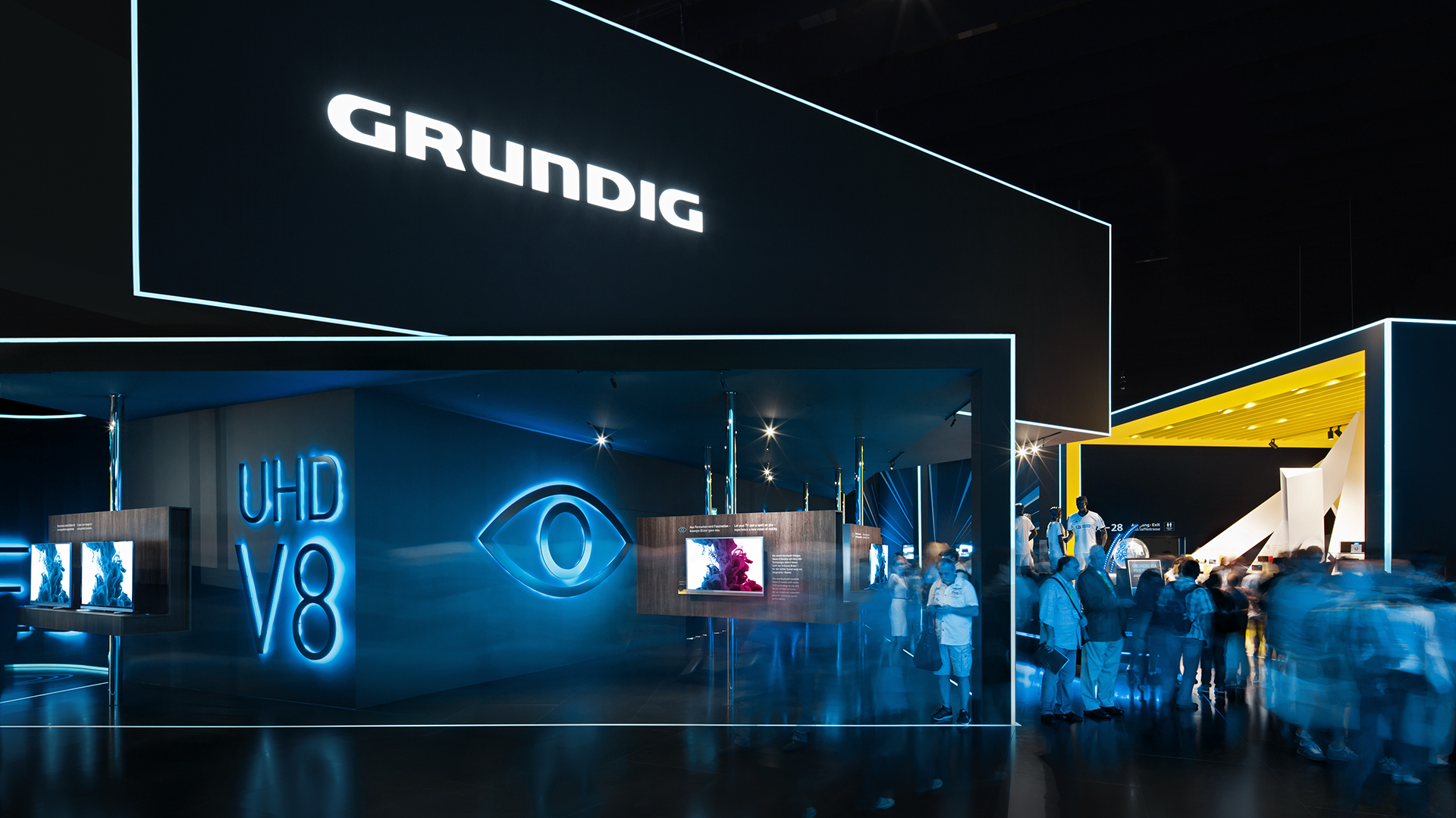 Dart inszeniert den Messestand von Grundig auf der IFA 2014