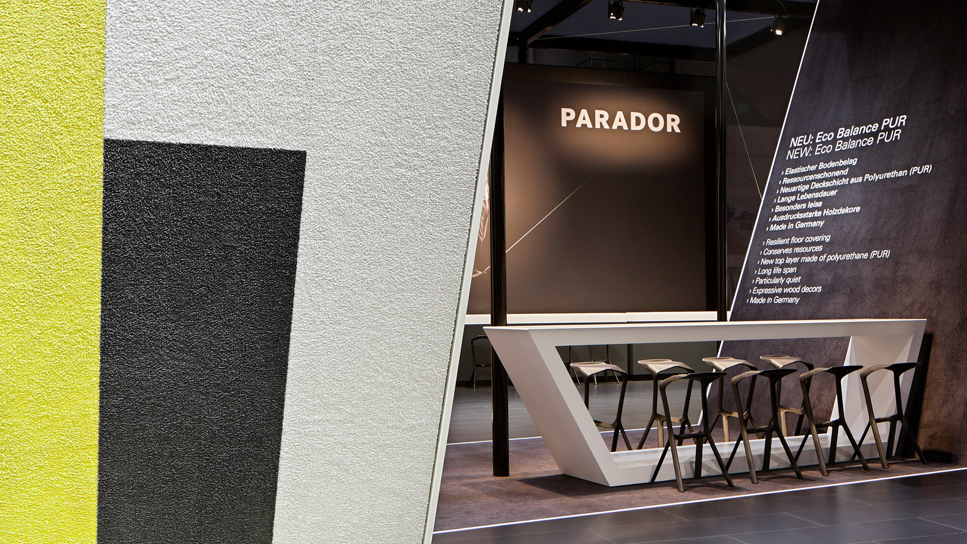 Dart stages the Parador fair stand at the Domotex 2014